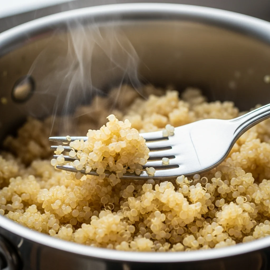 Fluffing helps separate the grains for a delightful mouthfeel.