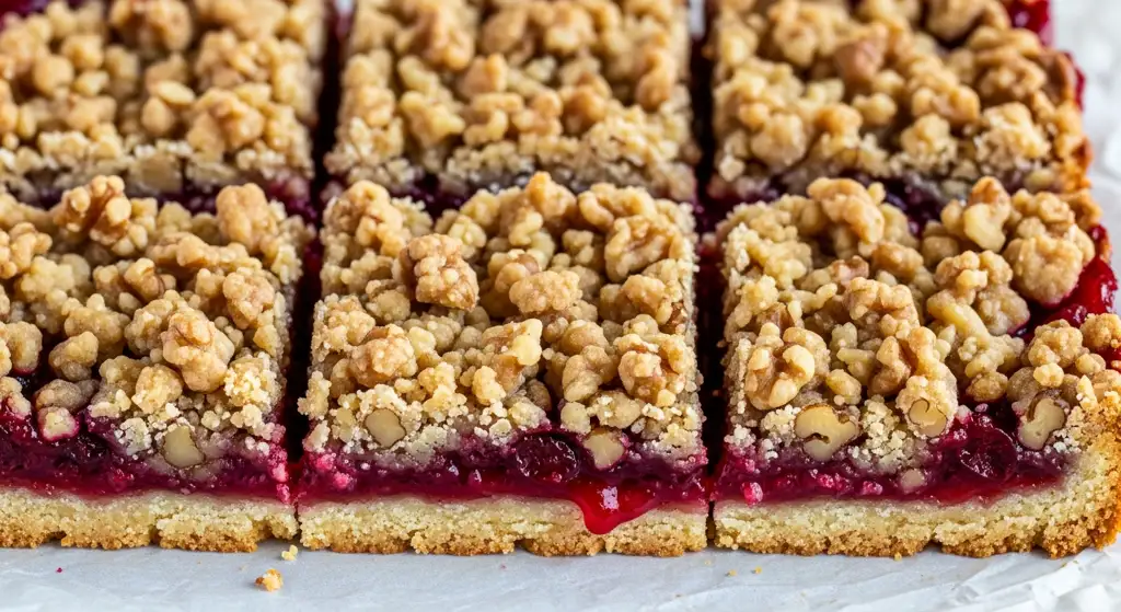 Cranberry Walnut Crumb Bars