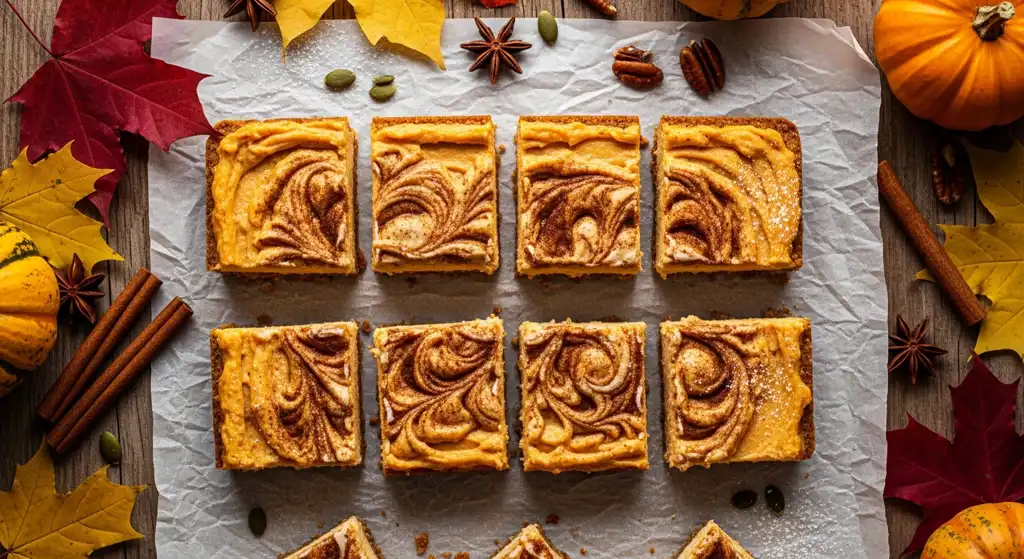 Keto Pumpkin Cheesecake Bars