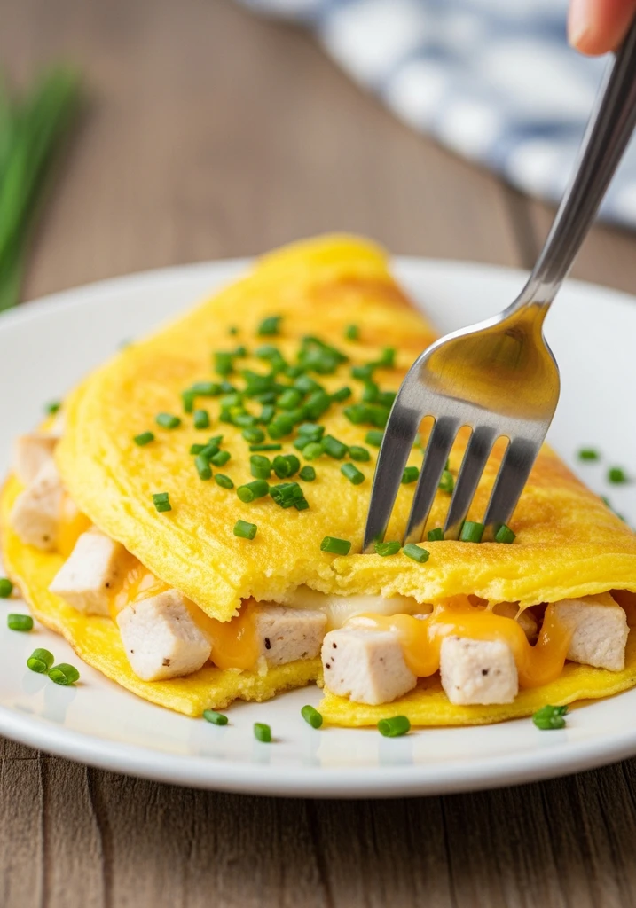 Savory Chicken Omelette: Your Go-To Protein-Packed Meal