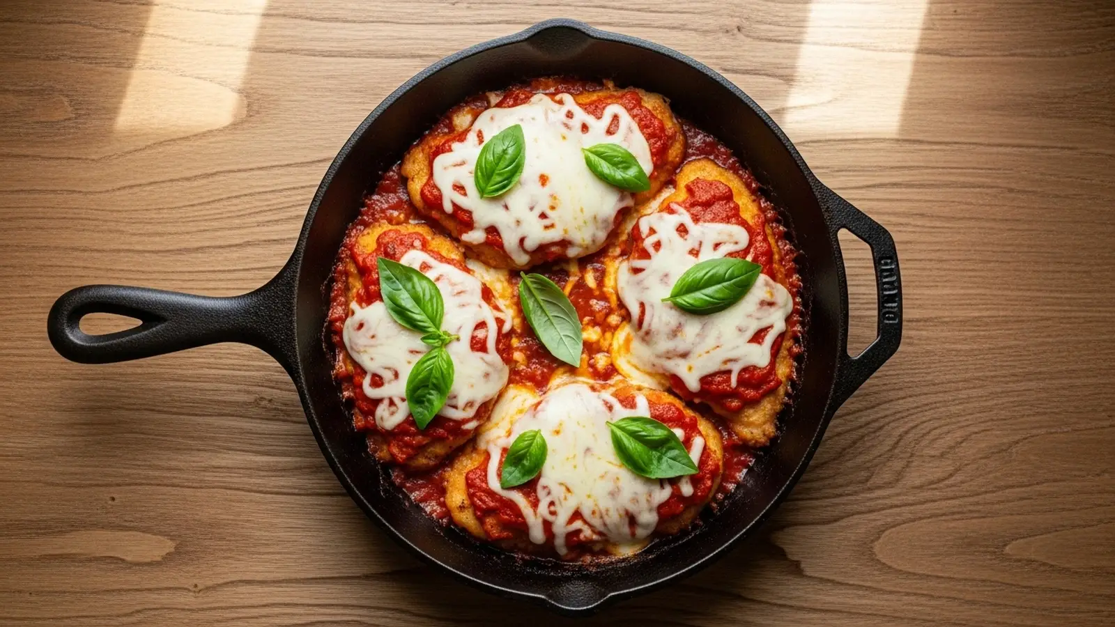 Low Carb Skillet Chicken Parmesan