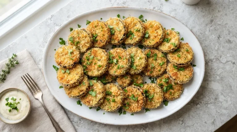 Keto Crispy Eggplant Rounds