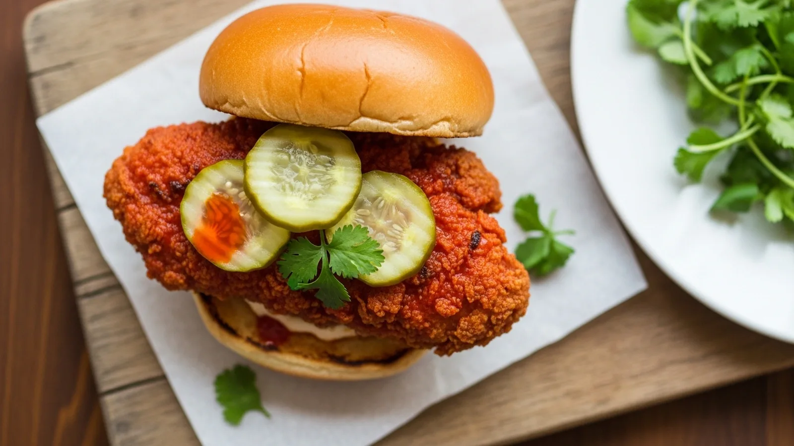 Keto Nashville Hot Chicken Sandwich