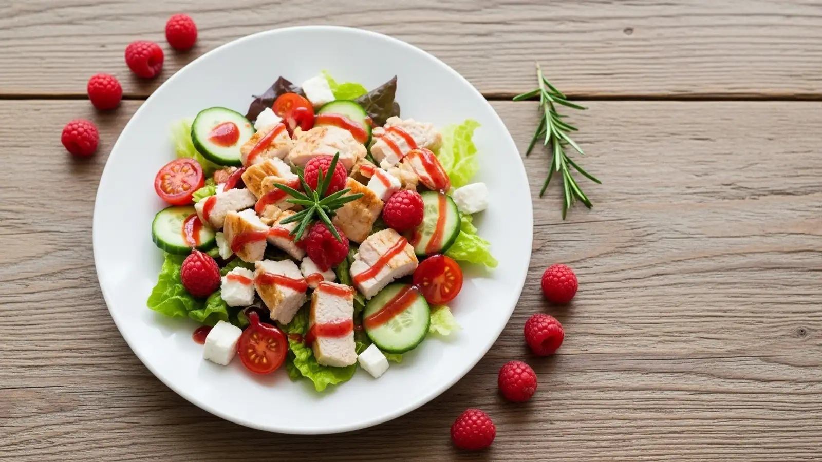 Low Carb Chicken Salad With Raspberry Dressing