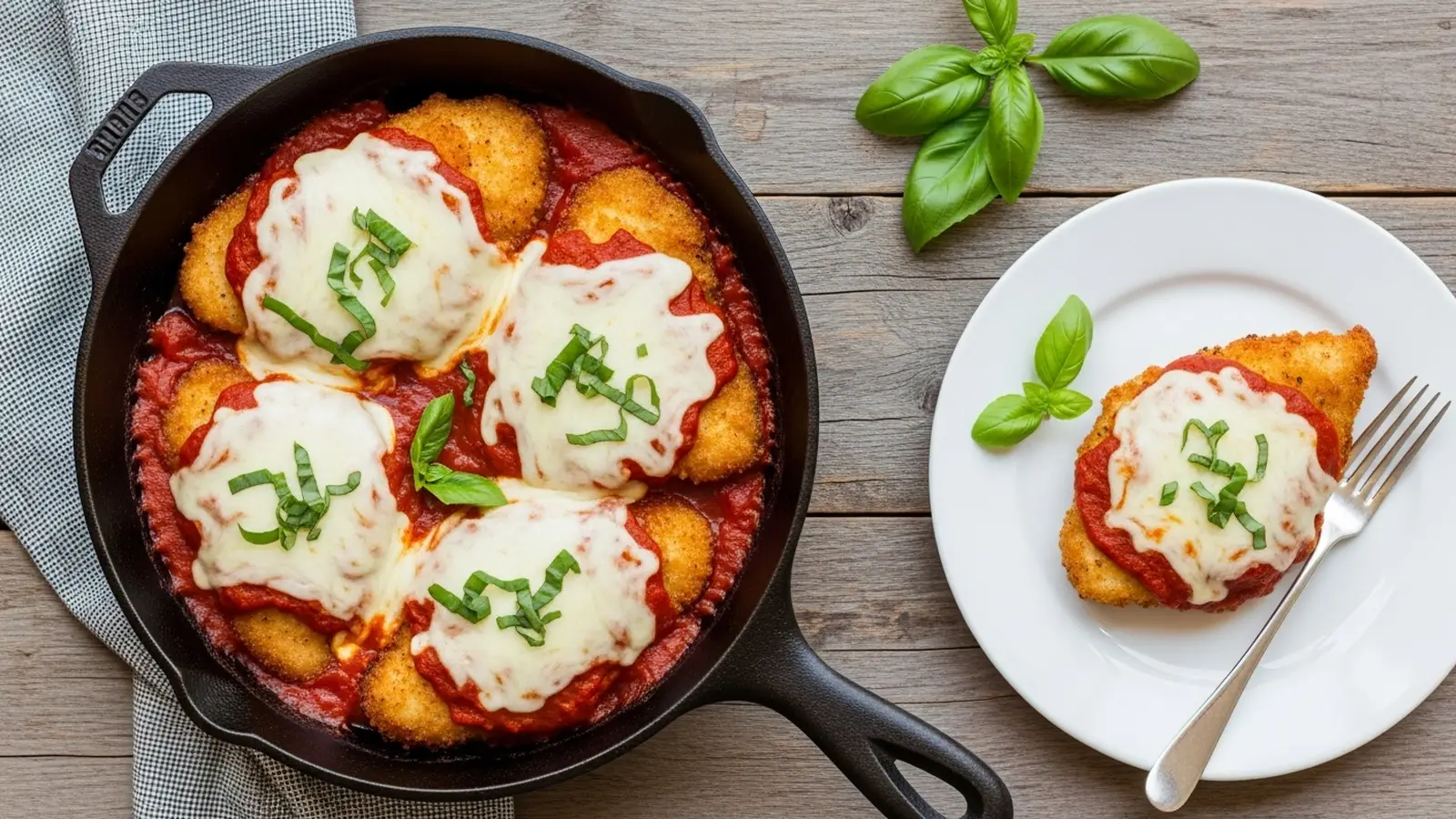Low Carb Skillet Chicken Parmesan
