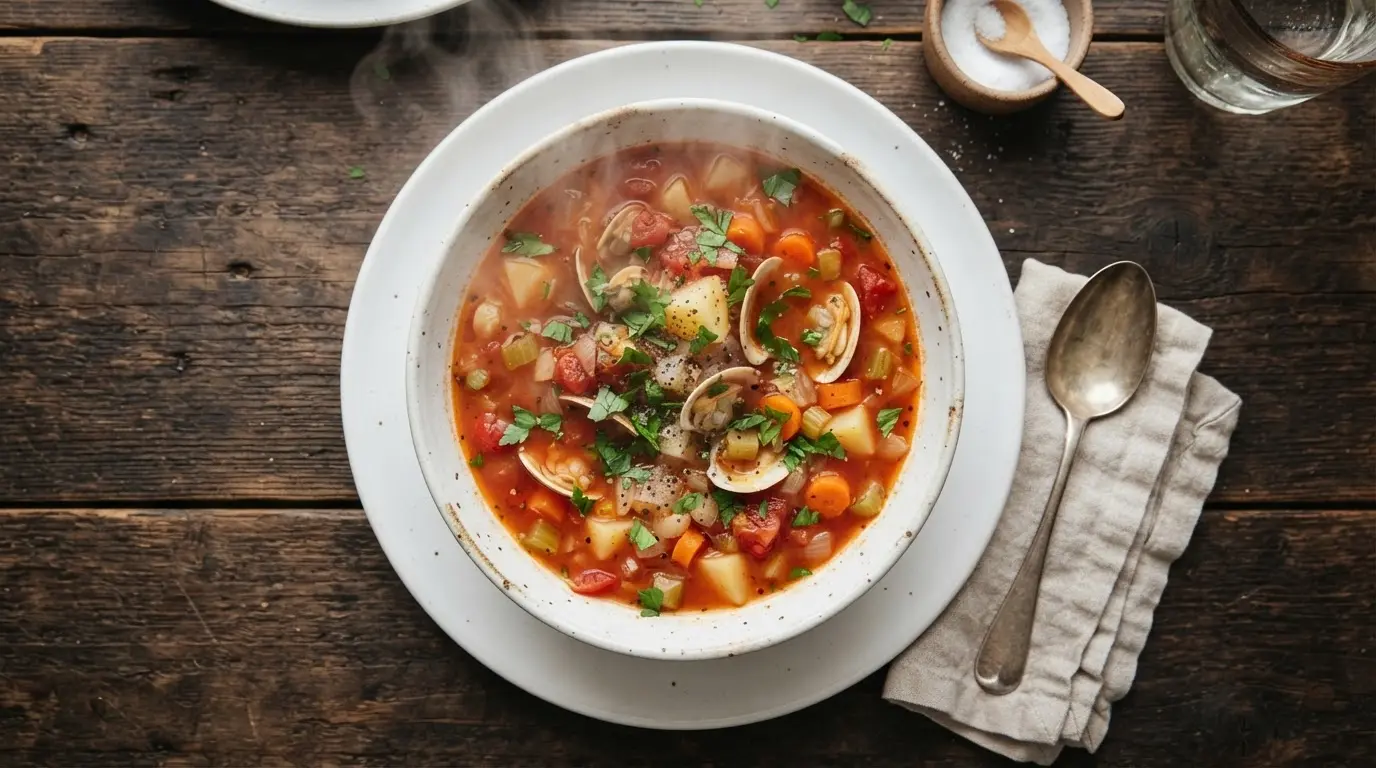 Hearty Manhattan Clam Chowder