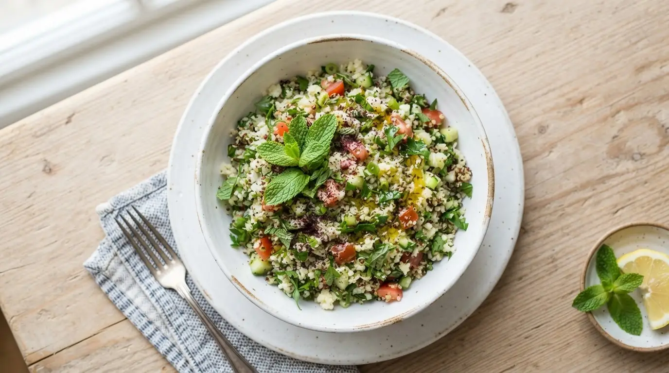 Cauliflower Tabbouleh Summer Salad