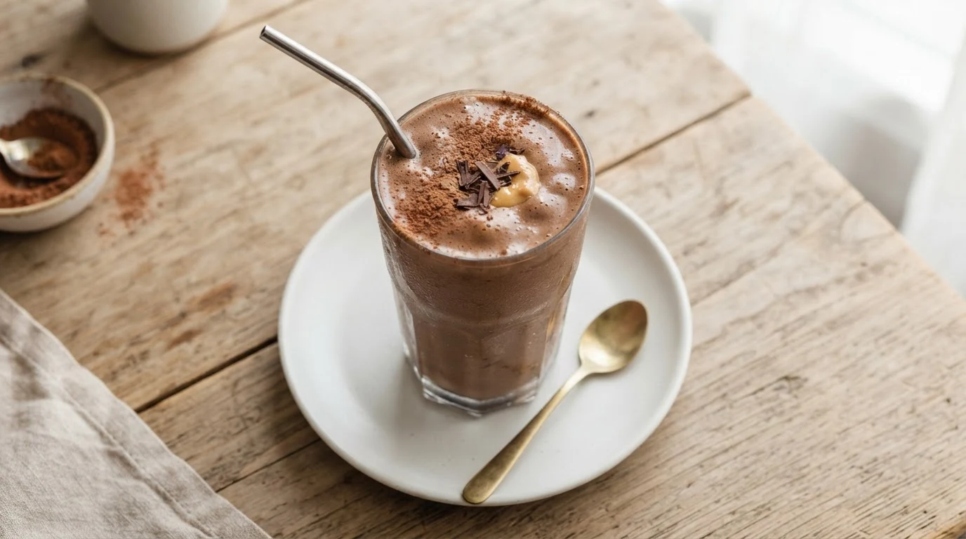 High-Protein Chocolate Peanut Butter Smoothie