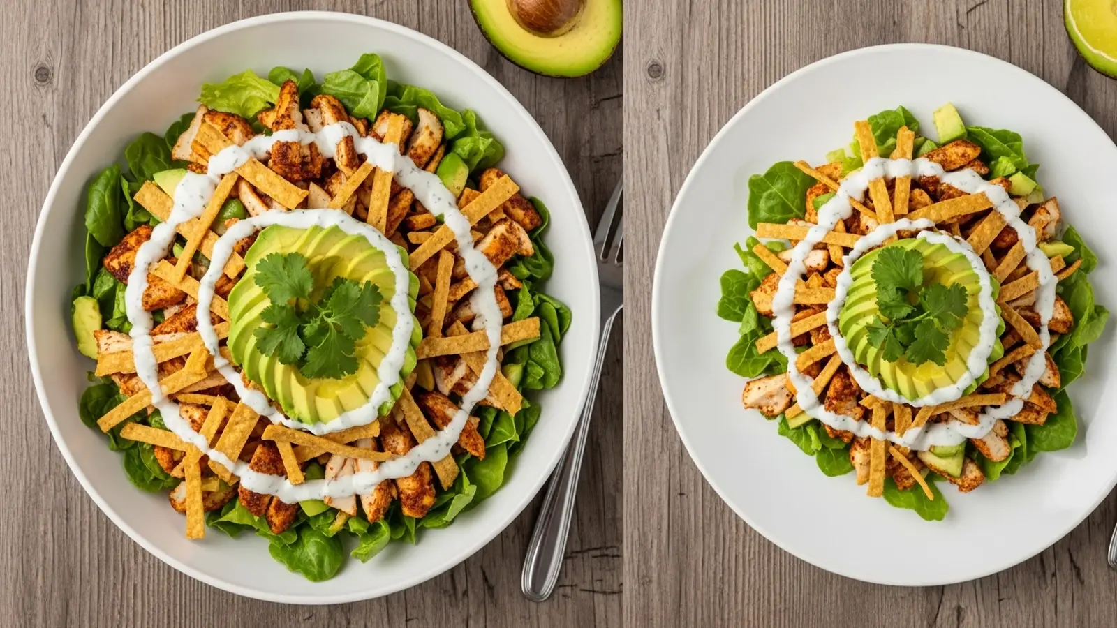 Creamy Chicken Tortilla Salad