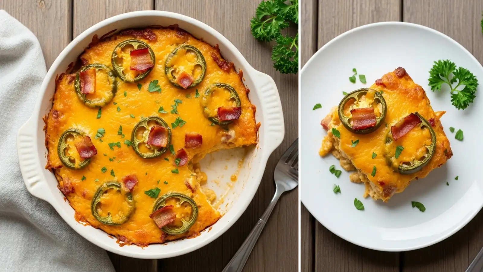 Keto Jalapeno Chicken Popper Bake
