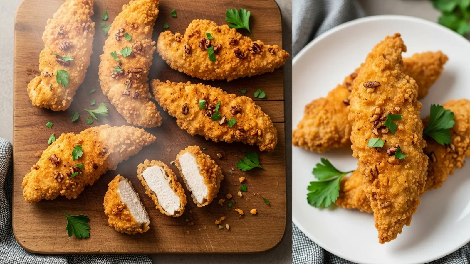 Crispy Pecan Dijon Chicken Tenders