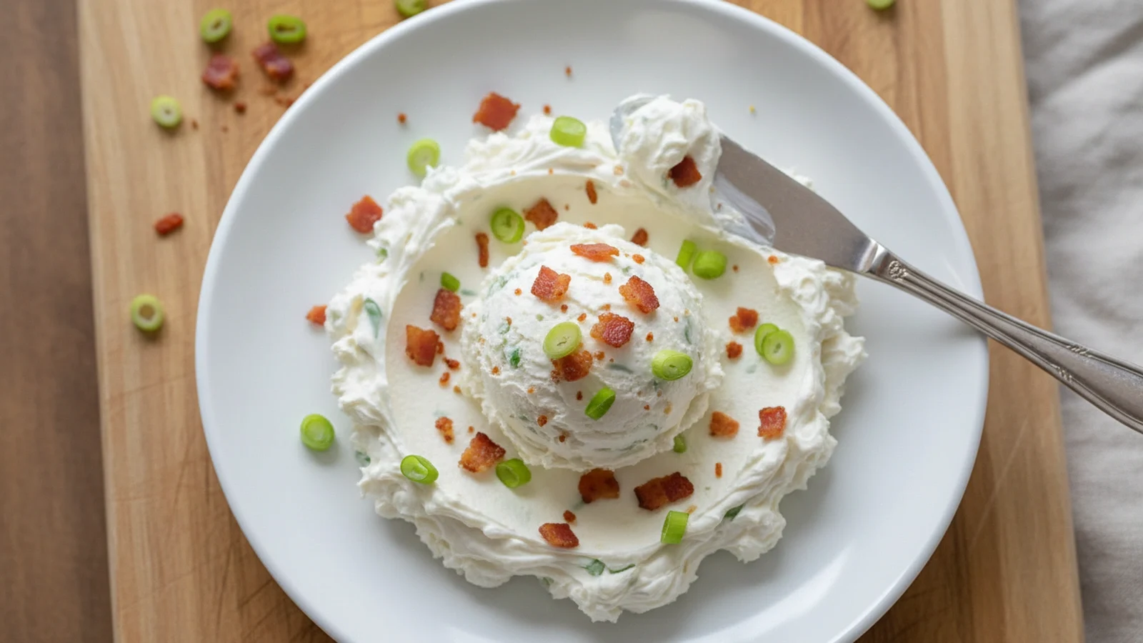 Savory Bacon Scallion Cream Cheese