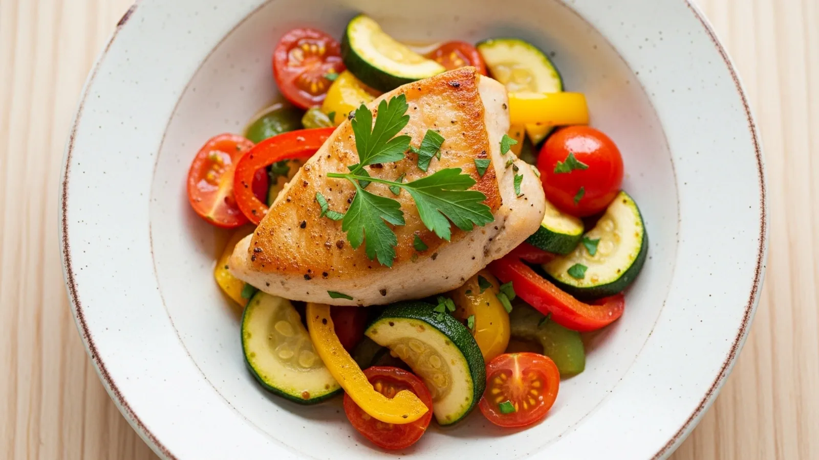 Healthy Chicken Summer Saute