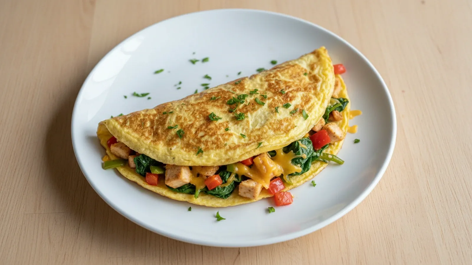 High-Protein Chicken Omelette
