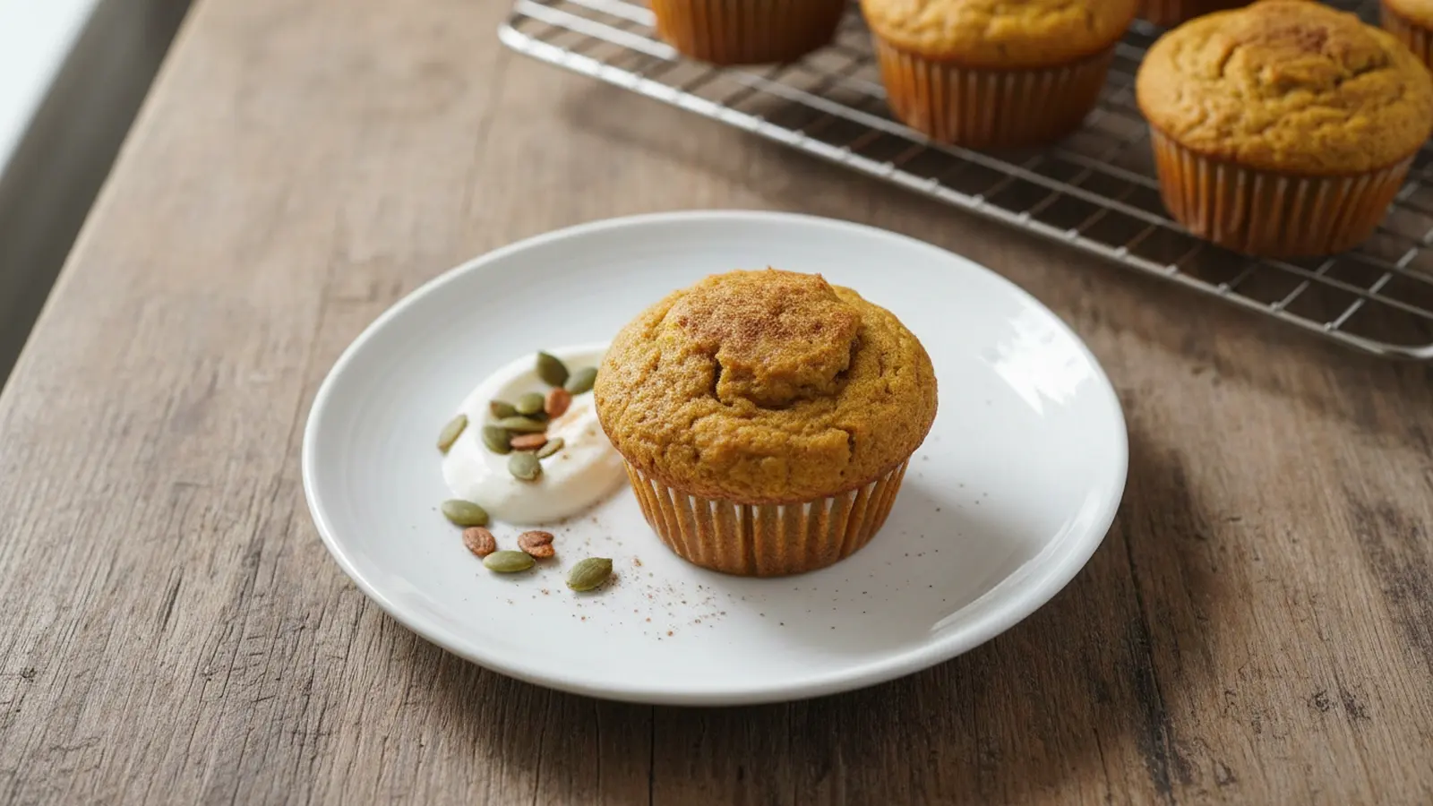 High-Protein Pumpkin Spice Muffins