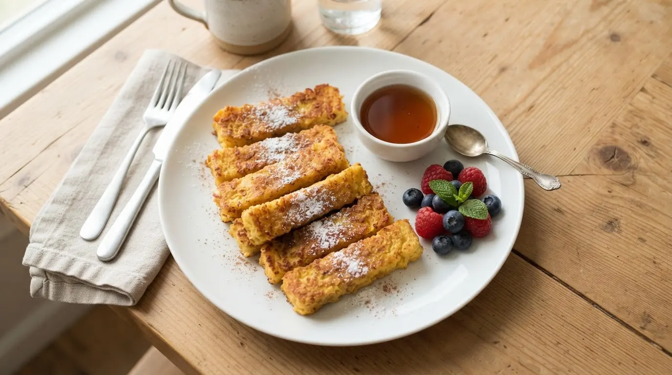 Keto Flourless French Toast Sticks